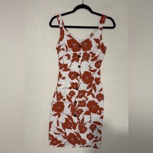 Monteau Los Angeles Floral Dress Size S White
